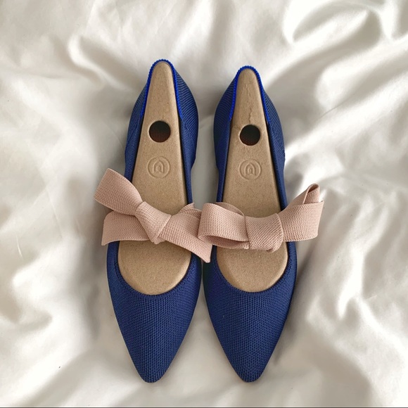 Rothy's | Shoes | New Rothys Mary Jane Sapphire Blue With Bow | Poshmark